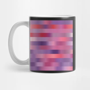 Abstract, blurred Geometric lines in rose pink and violet Mug